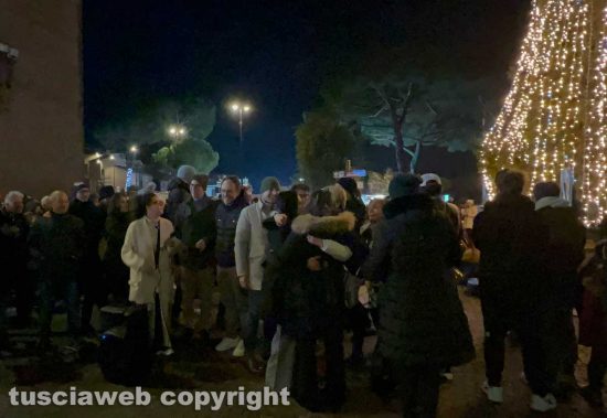 Viterbo - L'accensione dell'albero di Natale 2024