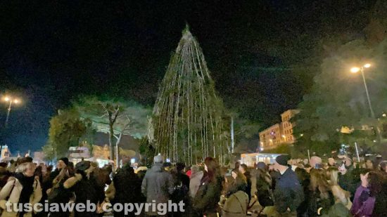 Viterbo - L'accensione dell'albero di Natale 2024