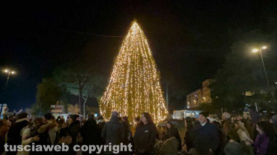 Viterbo - L'accensione dell'albero di Natale 2024