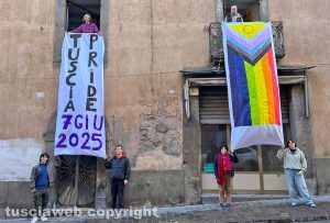Viterbo - Flashmob per annunciare il Tusciapride 2025