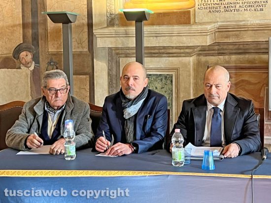 Viterbo - Patto della notte, conferenza stampa per regolamentare gli orari dei pubblici esercizi - Vincenzo Peparello, Attilio Lupidi e Marco Nunzi