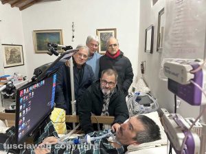 Italo Leali con un gruppo di amici: Rosario Giuliani, Ernesto Bruziches Enrico Pieranunzi e Mario Palma ex ambasciatore a Taiwan
