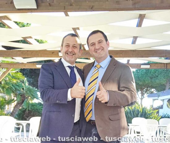 Civitavecchia - Il sottosegretario Del Mastro con il coordinatore locale di FdI Iarlori