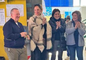 Viterbo - Consegna delle borracce donate da Terranova all'istituto comprensivo Pietro Vanni