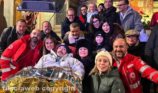 Italo Leali, colpito da sla, ha partecipato al concerto concerto del Cedric Shanno Rives Gospel Choir e del 7Hills
