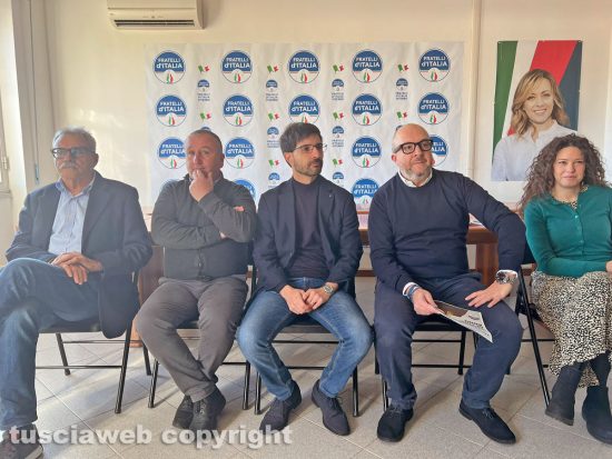 Viterbo - Conferenza stampa di fine anno di Fratelli d’Italia