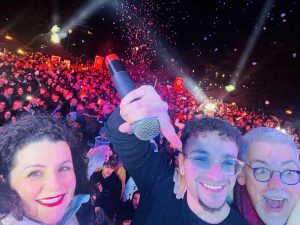 Viterbo - 2025, il nuovo anno inizia sotto la neve… - La sindaca Chiara Frontini e l'assessore Alfonso Antoniozzi