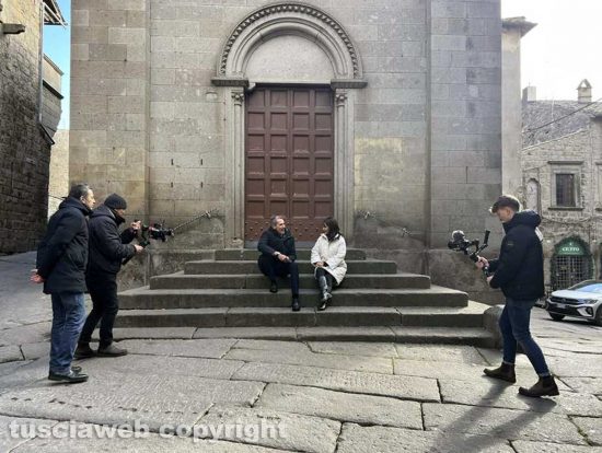 Viterbo - Le riprese della puntata di A sua immagine