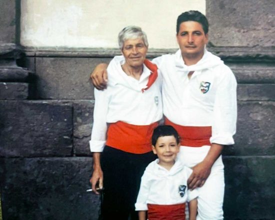 Franco Camilli con il figlio Alessandro e il nipote Simone