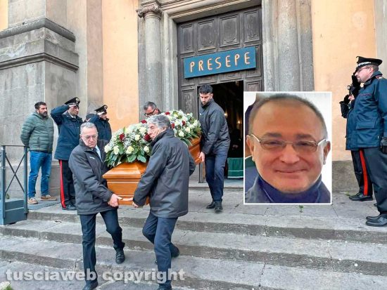 Viterbo - Bagnaia - Il funerale del carabiniere Rosario Paolini