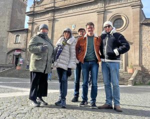 L'assessore Notaristefano con troupe
