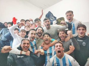 Esultanza Pescia Romana passato nel derby provinciale a Civita Castellana