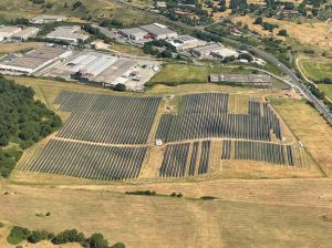Fotovoltaico - L'impianto di Nepi visto dall'alto