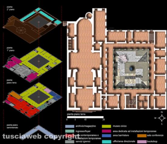 Viterbo - Il progetto del palazzetto della cultura