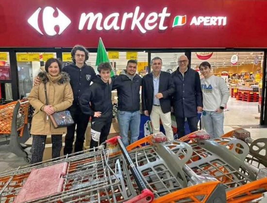 Tarquinia - La raccolta di generi alimentari organizzata da Gioventù Nazionale Tarquinia