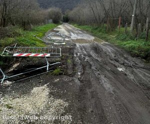Caprarola - Strada provinciale Lago di Vico interrotta