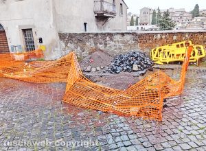 Viterbo - Cantiere in largo Scotolatori