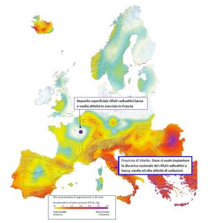 Il tasso di sismicità in Europa