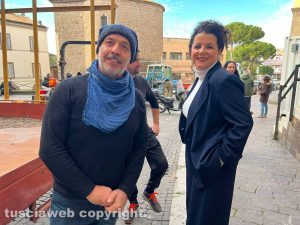 Viterbo - Le prove per il Carnevale viterbese - Lucio Matteucci e Chiara Frontini