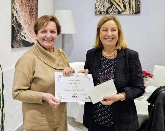 Vincenza Colamarino vince il concorso on line “Il Mio Presepe” lo scorso anno