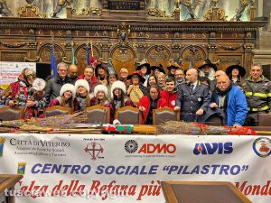 Viterbo - Conferenza stampa Befana 115 e calza della befana più lunga del mondo