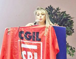 Cinzia Vincenti, segretaria generale SPI CGIL Civitavecchia Roma Nord Viterbo