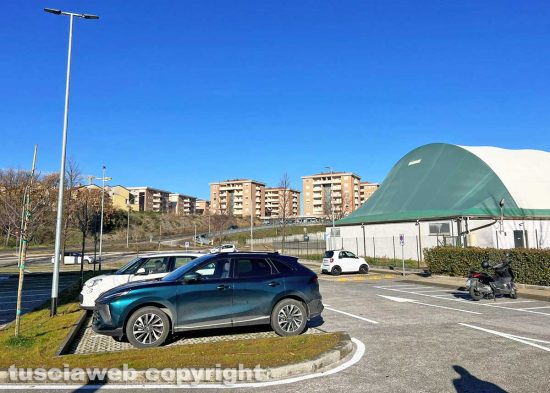 Viterbo - Inaugurazione del nuovo parcheggio di auto al Pilastro