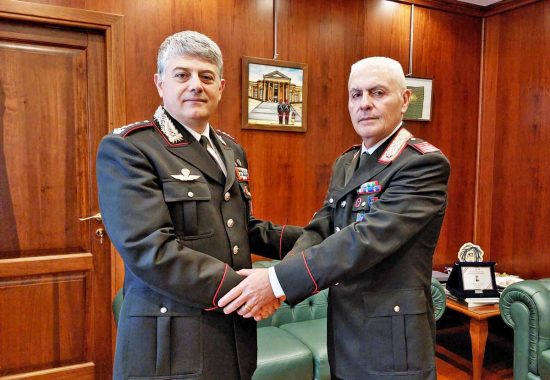 Viterbo - Il luogotenente comandante dei carabinieri Andrea Consorte si congeda