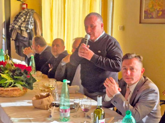 Giulio Zelli ai festeggiamenti di Sant'Antonio Abate