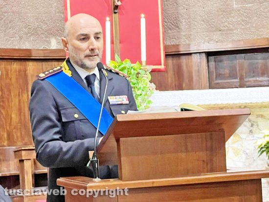 Viterbo - Festeggiamenti per San Sebastiano, patrono della polizia locale - Il comandante Mauro Vinciotti