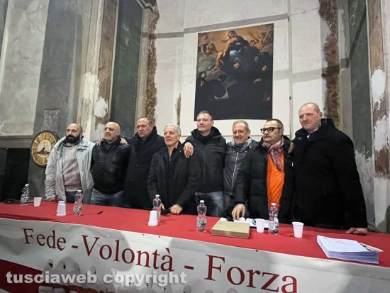 Viterbo - Il nuovo direttivo del Sodalizio dei facchini di Santa Rosa