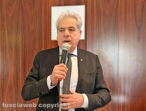 Viterbo - L’ex sindaco Giovanni Arena all'incontro con i simpatizzati di centrodestra e Forza Italia alle Terme dei Papi