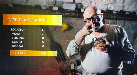 I voti di Alessandro Borghese all'Hosteria dal sor Bruno
