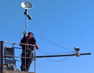 Vasanello - L'installazione delle telecamere di videosorveglianza in paese