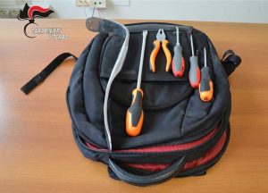 Ronciglione - Gli arnesi da scasso sequestrati