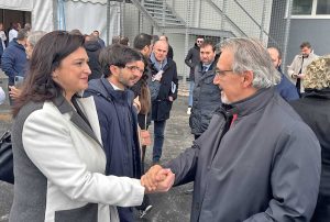 Viterbo - Luisa Ciambella alla cerimonia di intitolazione dell'ospedale viterbese a Santa Rosa