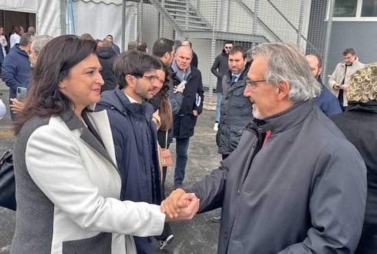 Viterbo - Luisa Ciambella alla cerimonia di intitolazione dell'ospedale viterbese a Santa Rosa 