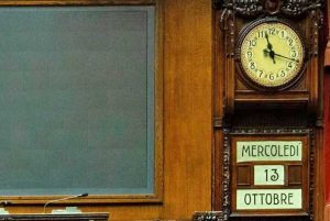 L'orologio prodotto dall'impresa Cna FuturLegno per la miniserie tv M. Il figlio del secolo