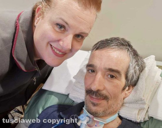 Italo Leali con la oss Sabrina Morelli