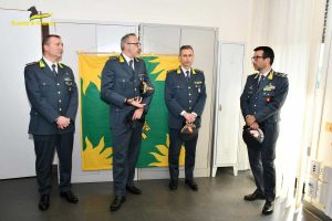 Tarquinia - Guardia di finanzia - La visita del comandante regionale Mariano La Malfa