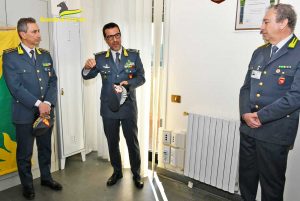 Tarquinia - Guardia di finanzia - La visita del comandante regionale Mariano La Malfa 