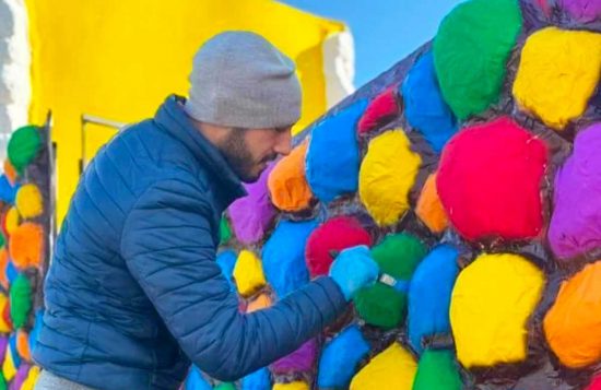 Civita Castellana - La realizzazione di un carro di carnevale