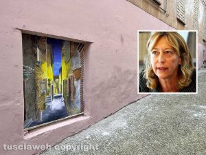 Viterbo - L'ex ospedale impiastrato - Nel riquadro Margherita Eichberg