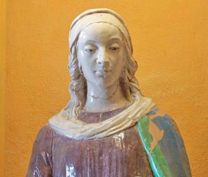 Bolsena - La statua in terracotta invetriata di Santa Lucia