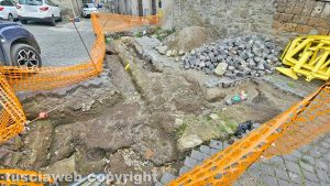 Viterbo - Pianoscarano - Gli scavi in largo Scotolatori