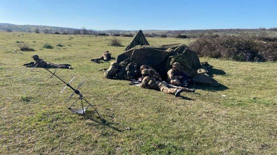 Esercito - Occultamento di un pezzo di artiglieria