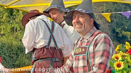 Capranica - Carnevale - La sfulata - Il sindaco Pietro Nocchi 