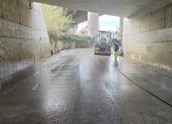 Civitavecchia - Messo in sicurezza il sottopasso di Fiumaretta