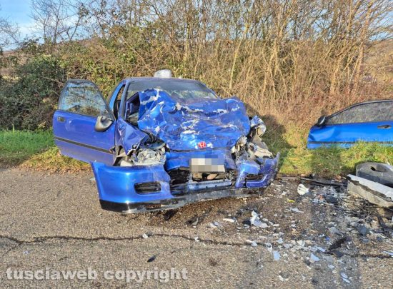 Montefiascone - Incidente in via del Lago