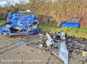 Montefiascone - Incidente in via del Lago